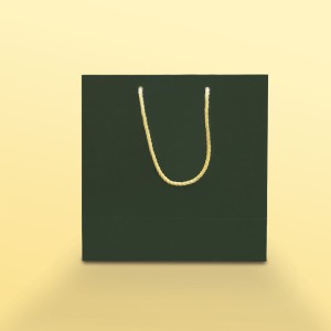 بگ  مقوایی سبز مات سایز 10.5*23*23 ( بسته 25 عددی )