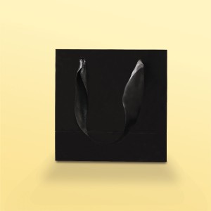 بگ مقوایی مشکی  مات سایز 6*12*12(بسته 25 عددی)