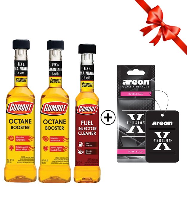 بسته دو عددی اکتان گاموت به همراه انژکتورشور و هدیه خوشبوکننده رایگان