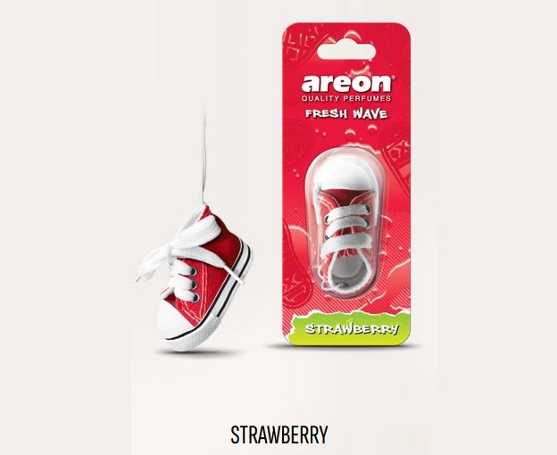 خوشبو کننده خودرو آرئون مدل کتونی رایحه توت فرنگی