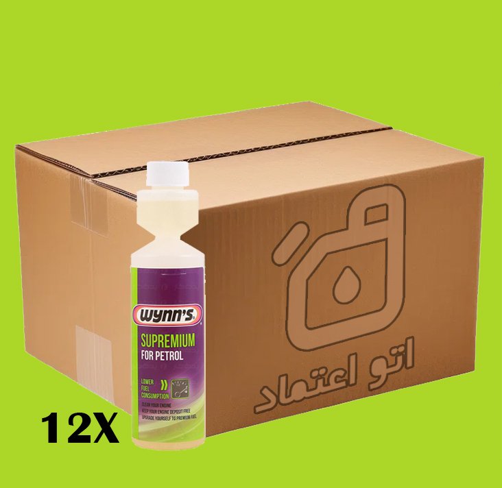 اکتان بوستر و مکمل سوخت وینز مدل سوپرمیوم حجم 250 میلی لیتر بسته 12 عددی