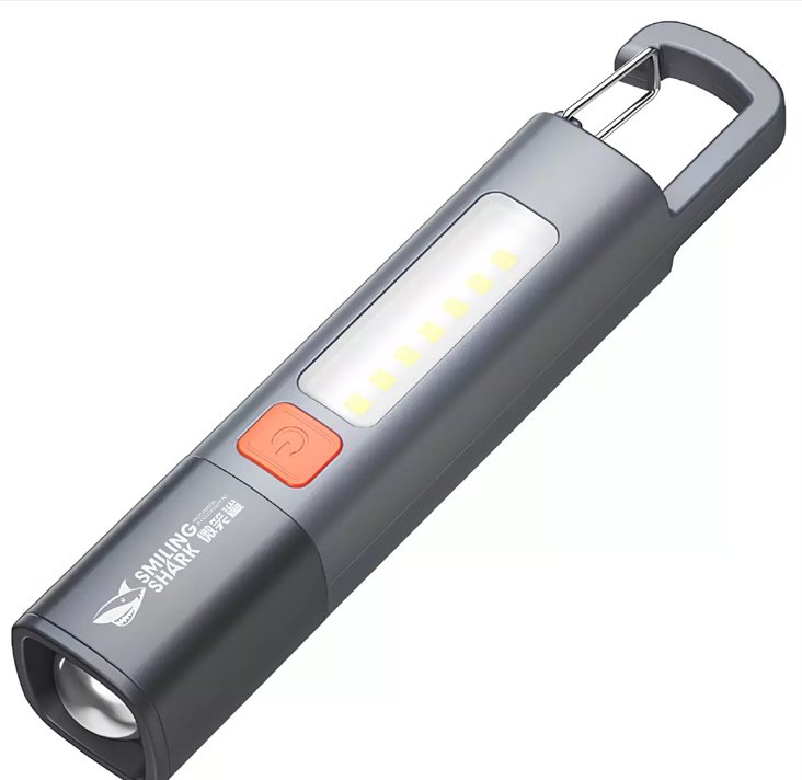 چراغ قوه شارژی  مخصوص خودرو  ضدآب 1200 میلی‌آمپر‌ساعت مدل  اسمایلینگ شارک