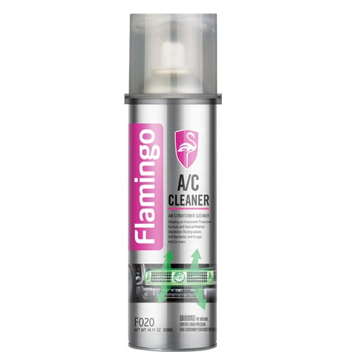 اسپری پاک کننده دریچه کولر و تهویه مطبوع فلامینگو 500 سی سی