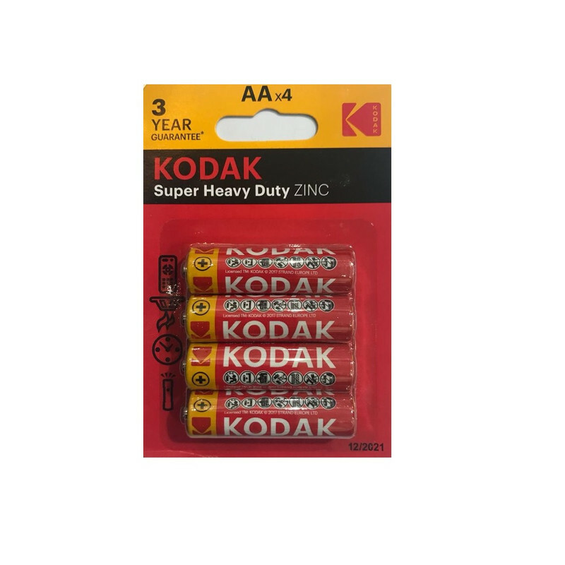 باتری قلمی کداک مدل Super Heavy Duty ZINC بسته 4 عددی