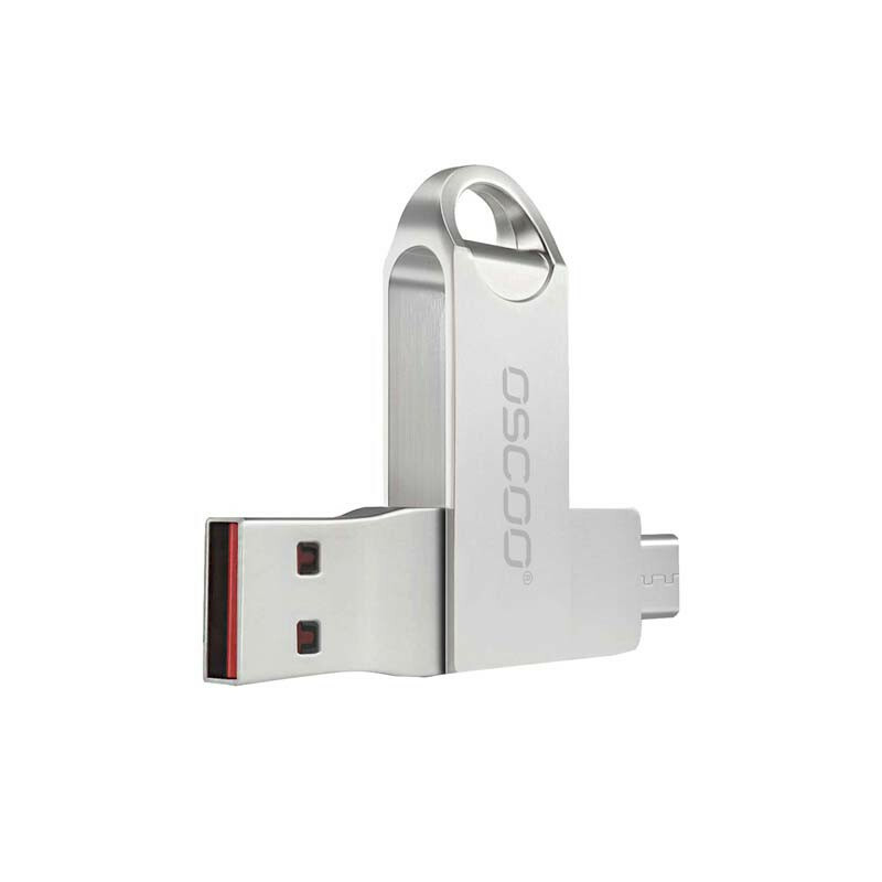 فلش مموری اوسکو CU002 ظرفیت ۶۴ گیگابایت USB 3.1 و Type-C