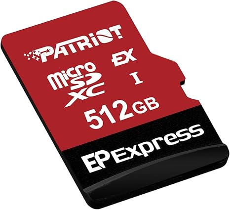 کارت حافظه microSDXC پتریوت مدل EP کلاس 10 استاندارد UHS-I U3-V30 سرعت 90MBpsظرفیت 512  گیگابایت به همراه آداپتورSD