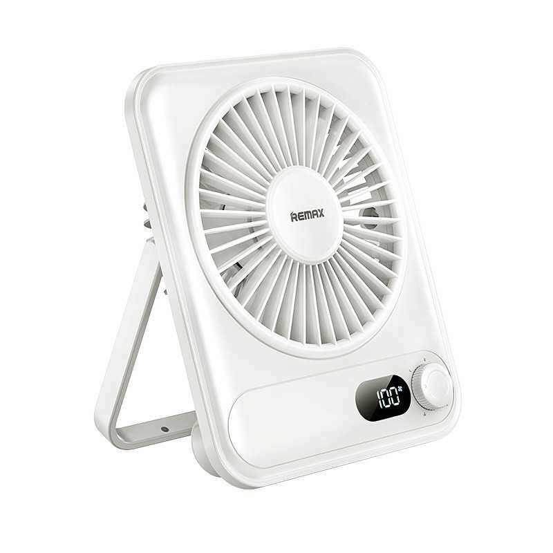 پنکه شارژی ریمکس مدل F03 ظرفیت 1200 میلی آمپر ساعت