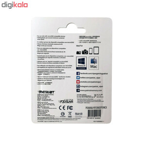 کارت حافظه microSDXC پتریوت مدل EP-V30 A1 ظرفیت 256 گیگابایت به همراه آداپتور