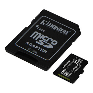 کارت حافظه microSDXC کینگستون مدل CANVAS کلاس 10 استاندارد UHS-I U1 سرعت 100MBps ظرفیت 32 گیگابایت به همراه آداپتور SD