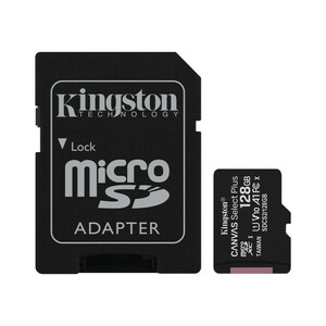 کارت حافظه microSDXC کینگستون مدل CANVAS کلاس 10 استاندارد UHS-I U1 سرعت 100MBps ظرفیت 128 گیگابایت به همراه آداپتور SD