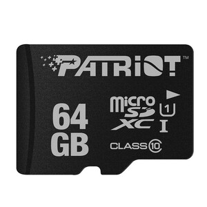 کارت حافظه microSDXC پتریوت مدل LX کلاس 10 استاندارد UHS-I U1سرعت 80MBps ظرفیت 64 گیگابایت