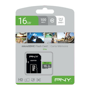 کارت حافظه microSDHC پی ان وای مدل Elite کلاس 10 استاندارد UHS-I U1 سرعت 85MBs ظرفیت 16 گیگابایت به همراه آداپتور SD