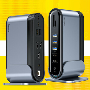 هاب 17 پورت USB-C باسئوس مدل CAHUB-DG0G