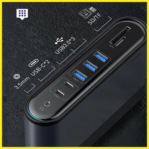 هاب 17 پورت USB-C باسئوس مدل CAHUB-DG0G