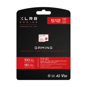 کارت حافظه microSD پی ان وای مدل XLR8 GAMING کلاس 10 / V30 استاندارد UHS-II U3  سرعت 100MBps ظرفیت 128 گیگابایت