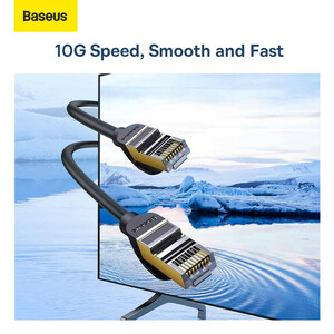 کابل شبکه Cat7 باسئوس مدل HIGH SPEED SEVEN TYPES 10GIGABIT