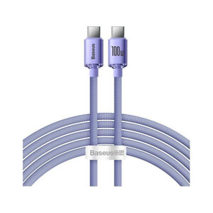 کابل USB-C باسئوس مدل CAJY000601  FAST CHARGE 100W CRYSTAL SHINE طول 1.2 متر