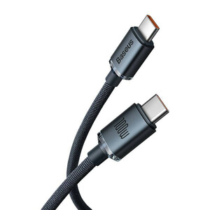 کابل USB-C باسئوس مدل CAJY000601  FAST CHARGE 100W CRYSTAL SHINE طول 1.2 متر