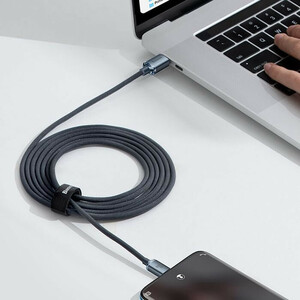 کابل USB-C باسئوس مدل CAJY000601  FAST CHARGE 100W CRYSTAL SHINE طول 1.2 متر