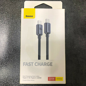 کابل USB-C باسئوس مدل CAJY000601  FAST CHARGE 100W CRYSTAL SHINE طول 1.2 متر