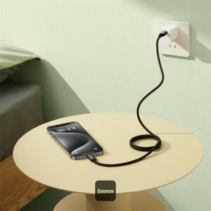 کابل USB-C بیسوس مدل Tungsten Gold Magnetic 100W طول 1 متر