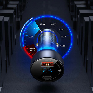 شارژر فندکی 65 وات باسئوس مدل Dual Quick Charger-65W  CCKX-C0A