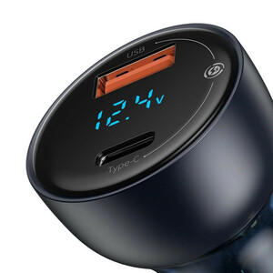 شارژر فندکی 65 وات باسئوس مدل Dual Quick Charger-65W  CCKX-C0A