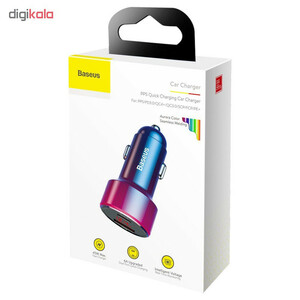 شارژر فندکی فست 45 وات باسئوس مدل CCMLC20C، دارای خروجی USB 2.0، دارای فناوری  HIGH GLOSS Quick Charge، مقاوم در برابر آتش و حرارت بالا