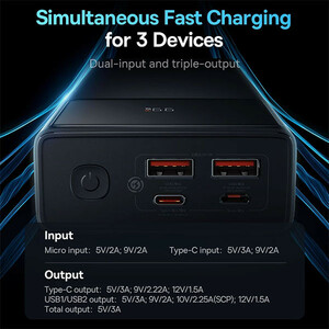 پاوربانک باسئوس مدل  Star-Lord  کد  PPXJ060001ظرفیت 20000 میلی آمپر ساعت