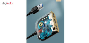 هاب 4 پورت USB 3.0 باسئوس مدل CAHUB-AY
