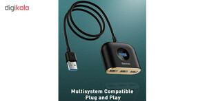 هاب 4 پورت USB 3.0 باسئوس مدل CAHUB-AY