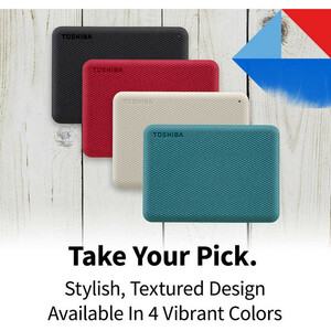 هارد اکسترنال توشیبا مدل Canvio Advance ظرفیت یک ترابایت دارای رابط USB Type-A 3.2