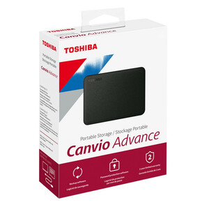 هارد اکسترنال توشیبا مدل Canvio Advance ظرفیت یک ترابایت دارای رابط USB Type-A 3.2