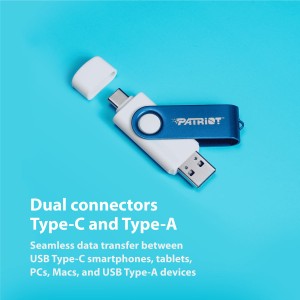 فلش مموری پتریوت OTG مدل XPORTER X550 ظرفیت 64 گیگابایت با رابط  USB 3.2  TO TYPE-C