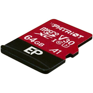 کارت حافظه microSDXC پتریوت مدل EP کلاس 10 استاندارد UHS-I U3-V30 سرعت 90MBpsظرفیت 64 گیگابایت به همراه آداپتورSD