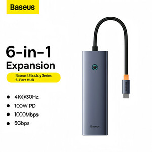 هاب 6 پورت USB-C بیسوس مدل BS-OH151