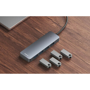 هاب 4 پورت USB 3.0 باسئوس مدل BS-OH080 15cm