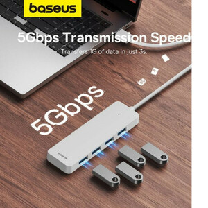 هاب 4 پورت USB 3.0 باسئوس مدل BS-OH080 15cm