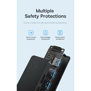 هاب 4 پورت USB 3.0 باسئوس مدل BS-OH080 15cm