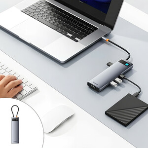 هاب 11 پورت USB-C بیسوس مدل BS-OH147