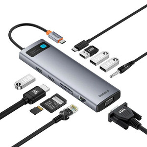 هاب 11 پورت USB-C بیسوس مدل BS-OH147