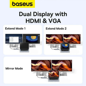 هاب 11 پورت USB-C بیسوس مدل BS-OH147
