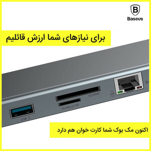 هاب11 پورت USB-C باسئوس مدل CATSX-G0G