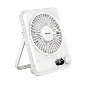 پنکه شارژی ریمکس مدل F03 ظرفیت 1200 میلی آمپر ساعت