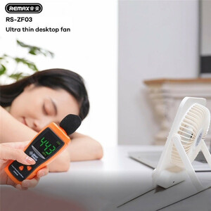 پنکه شارژی ریمکس مدل F03 ظرفیت 1200 میلی آمپر ساعت
