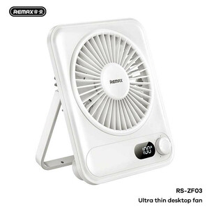 پنکه شارژی ریمکس مدل F03 ظرفیت 1200 میلی آمپر ساعت