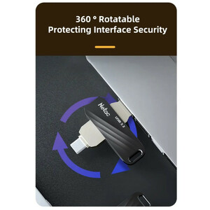 فلش مموری USB 3.2 / USB-C نتاک مدل US11 ظرفیت 128 گیگابایت