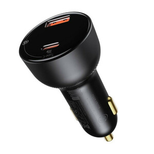 شارژر فندکی باسئوس مدل Digital Display PPS 100W به همراه کابل تبدیل USB-C