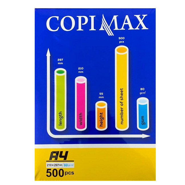 کاغذ a4 کپی مکس شیراز 80 گرم a4 paper copimax
