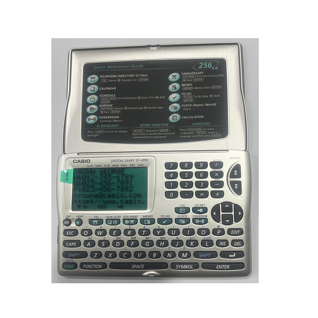 دفتر یادداشت الکترونیک کاسیو